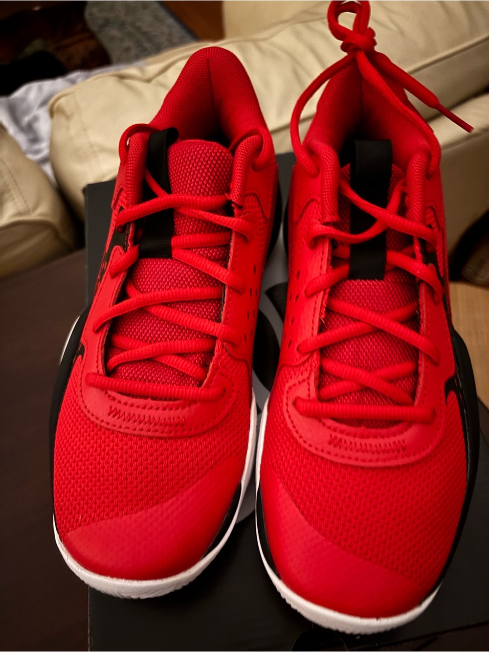 Under Armour Youth Red Athletic Shoes